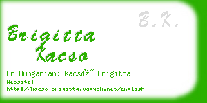 brigitta kacso business card